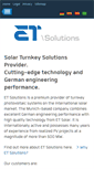Mobile Screenshot of etsolutions.de